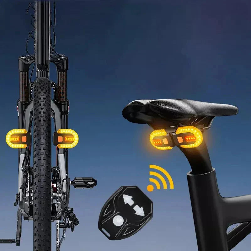 Lanterna Traseira para Bike com Controle Remoto